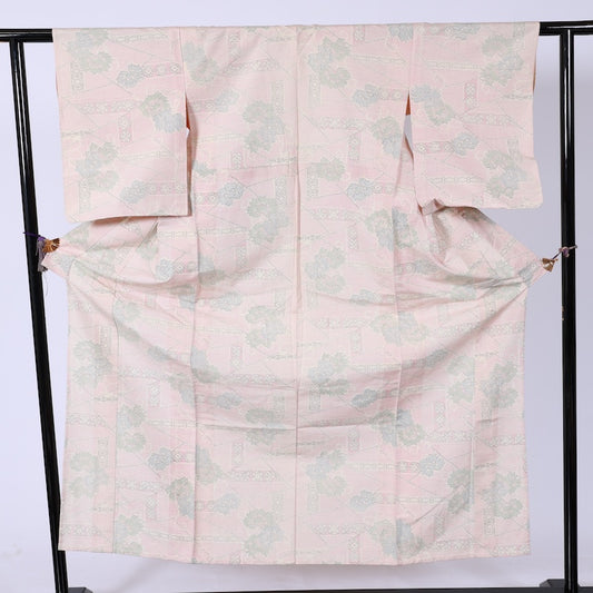 Japanese kimono(tsumugi) M Size 100%silkA311