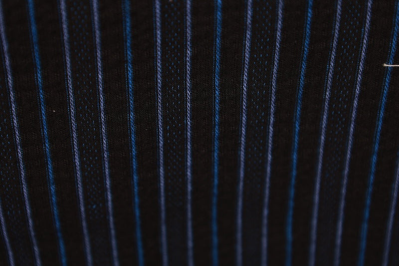 Men's Yukata 3-Piece Set, Brand New, Dark and Light Indigo Stripe Pattern, b5