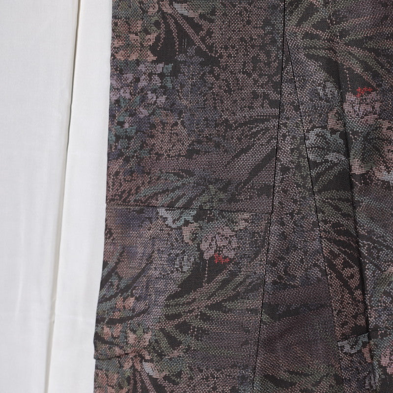 Japanese kimono  (Tsumugi) M-size 100% silk  / B79