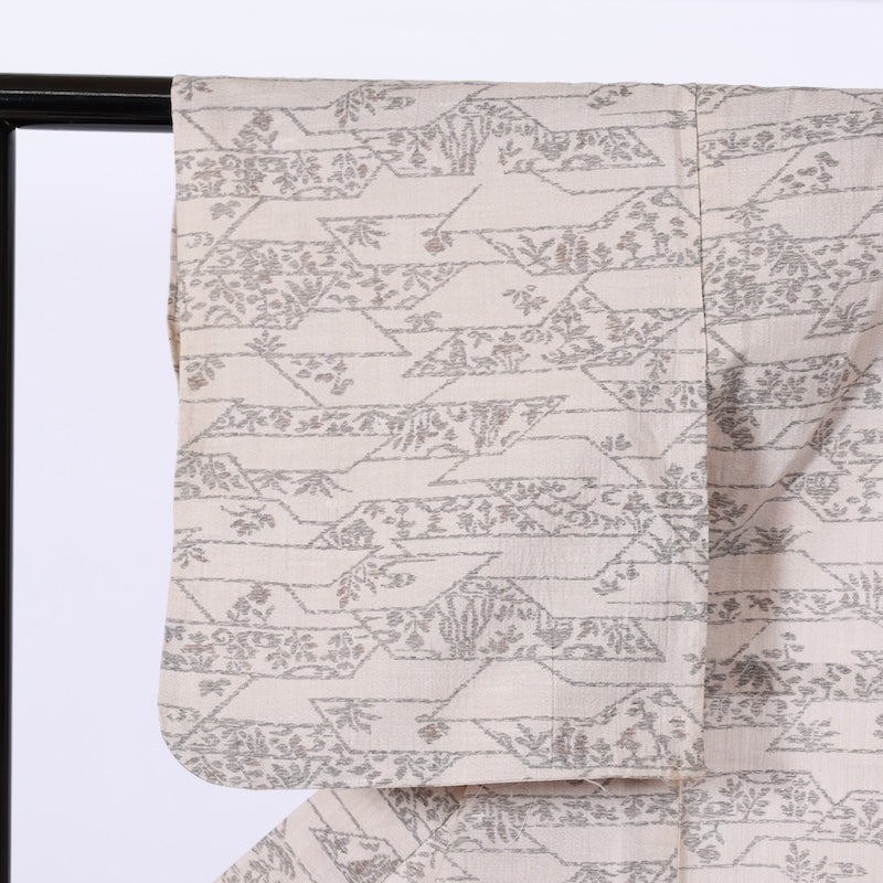 Japanese kimono used <Komon> M-size  silk 100% /B763