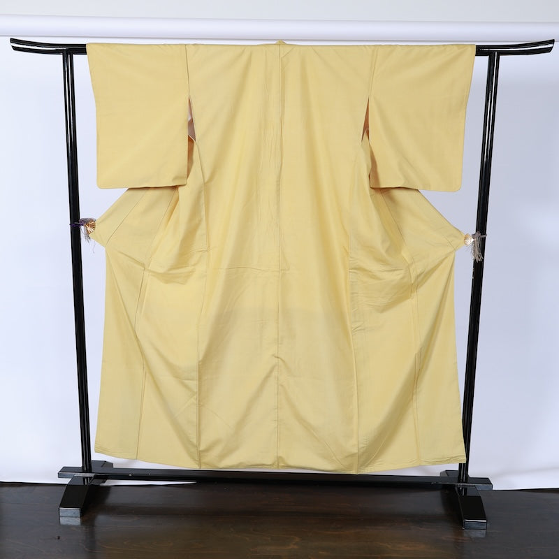 Japanese kimono used <Iromuzi> M-size  silk 100% /B745