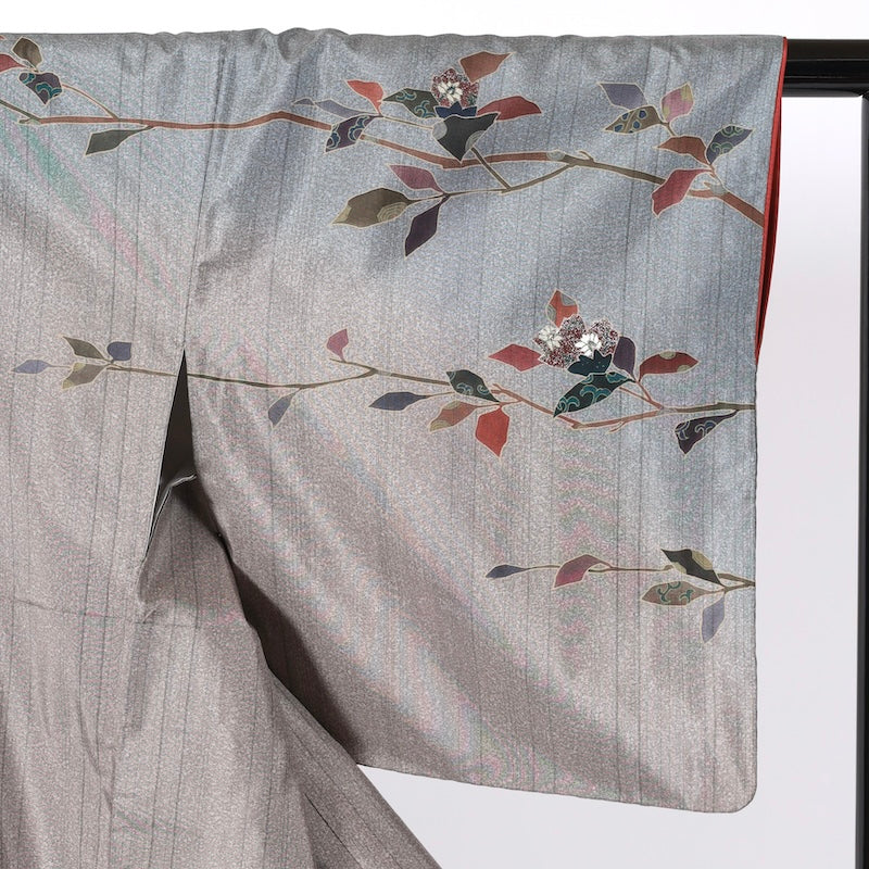 Japanese kimono  (Houmongi) L-size 100% silk  / B86