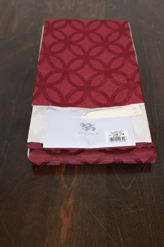 Yukata obi (half-width sash), brand new, shades of purple, reverse side with Shippo pattern, reversible, b30