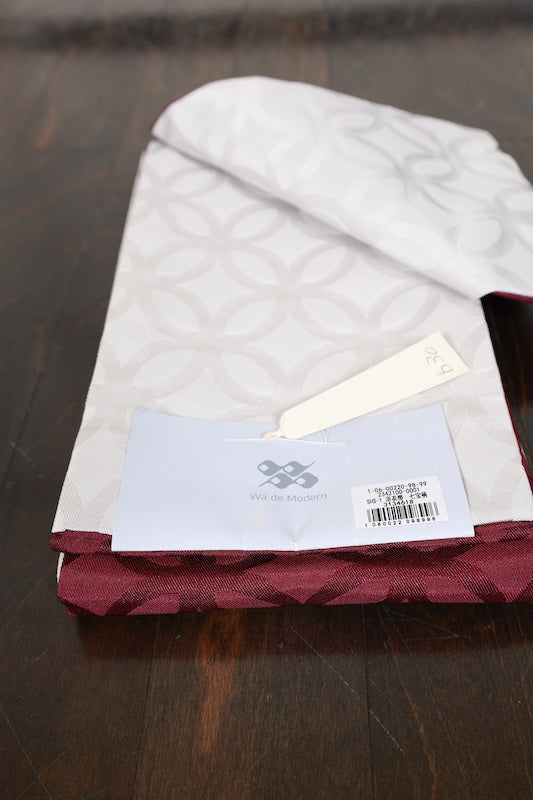 Yukata obi (half-width sash), brand new, shades of purple, reverse side with Shippo pattern, reversible, b30