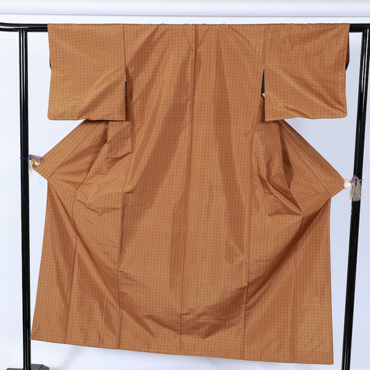 Japanese kimono used <Tsumugi> Msize  silk 100% /B729