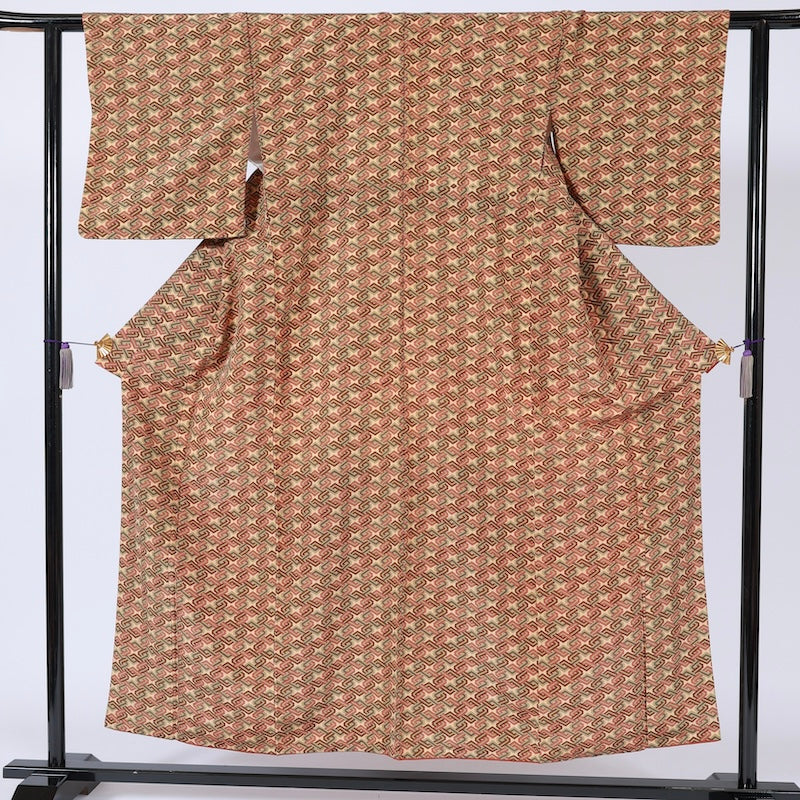 Japanese kimono  (Komon) M-size 100% silk  / B103