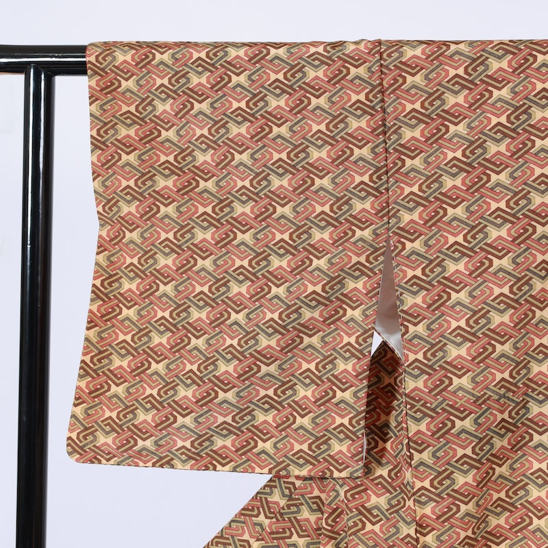 Japanese kimono  (Komon) M-size 100% silk  / B103