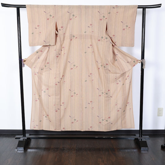 Japanese kimono used <Komon> Msize  polyester /T387