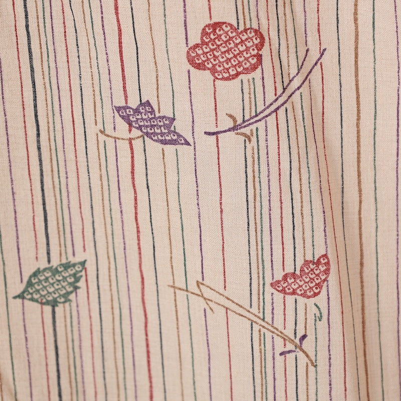 Japanese kimono used <Komon> Msize  polyester /T387