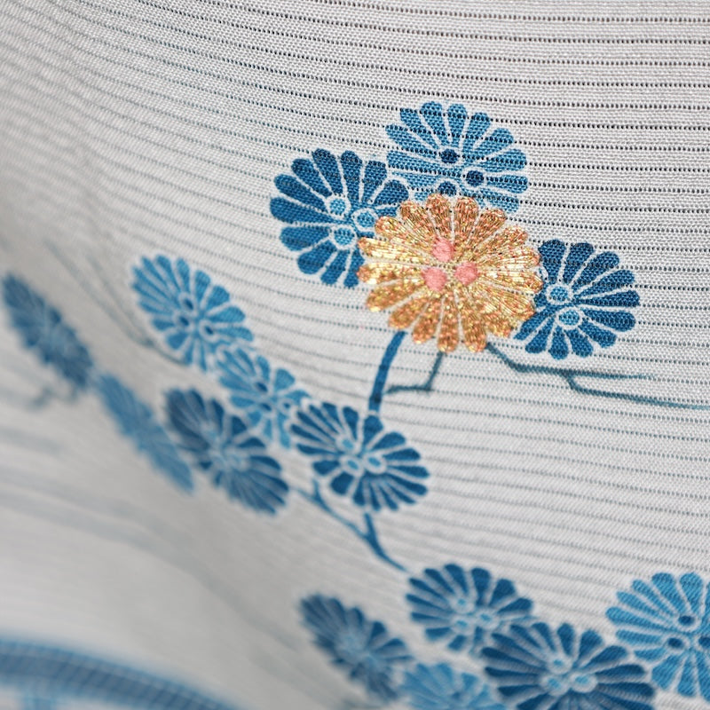 Japanese kimono used <houmongi> Msize  silk 100% /T389
