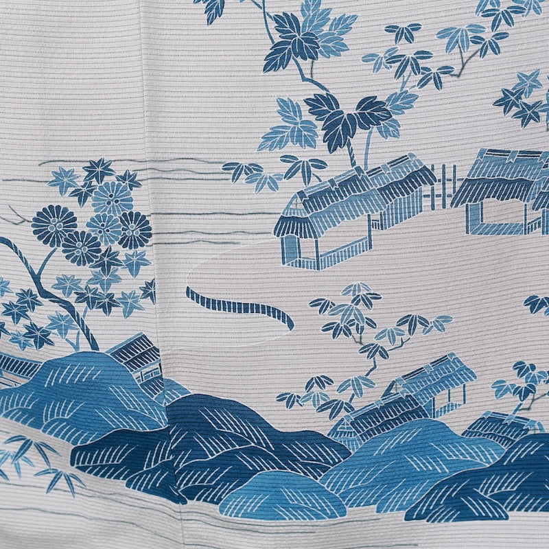 Japanese kimono used <houmongi> Msize  silk 100% /T389