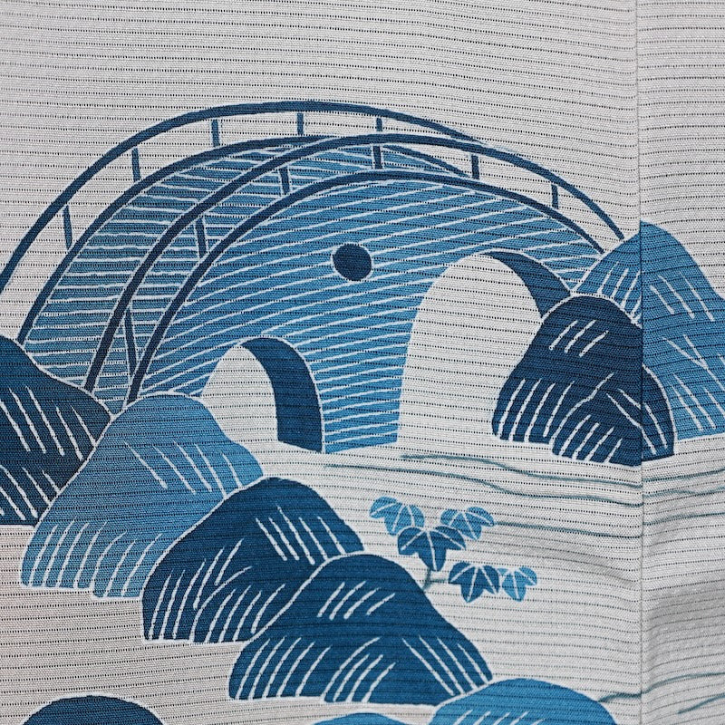 Japanese kimono used <houmongi> Msize  silk 100% /T389