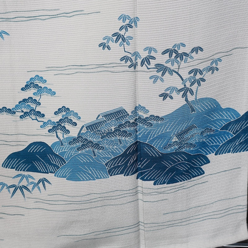 Japanese kimono used <houmongi> Msize  silk 100% /T389