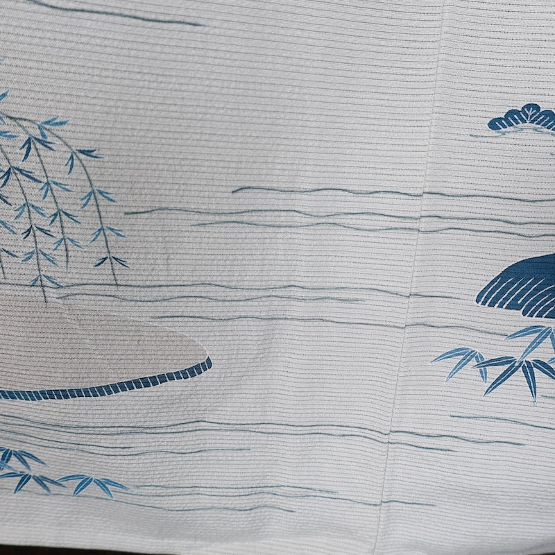 Japanese kimono used <houmongi> Msize  silk 100% /T389