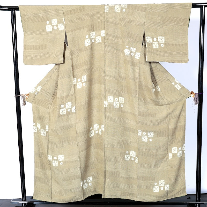 Japanease kimono used(komon)sizeLMsilk100%/K111