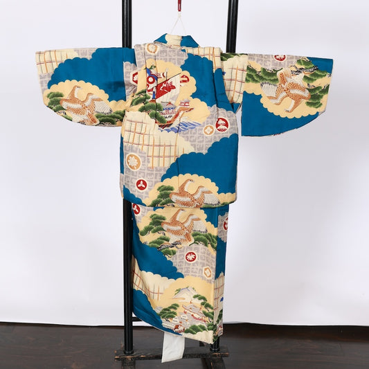 Baby Boy Kimono (Hitotsumi) ,kimono coat(hihu) 2piece set /TT15