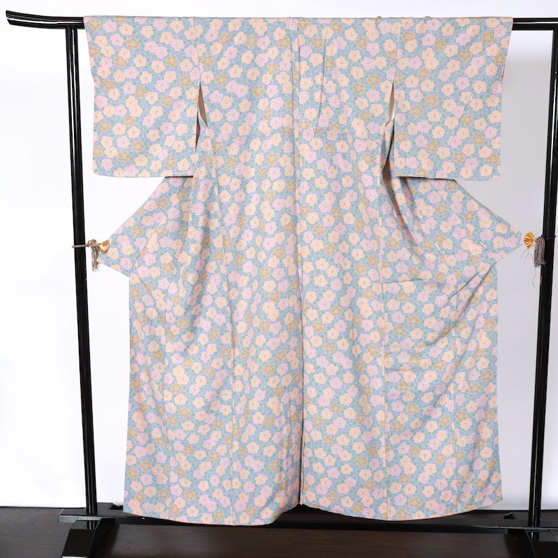 Japanease kimono used(komon)sizeM silk100%/104