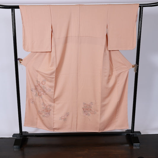 Japanese kimono Unused New <houmongi> M-size  silk 100% /B804