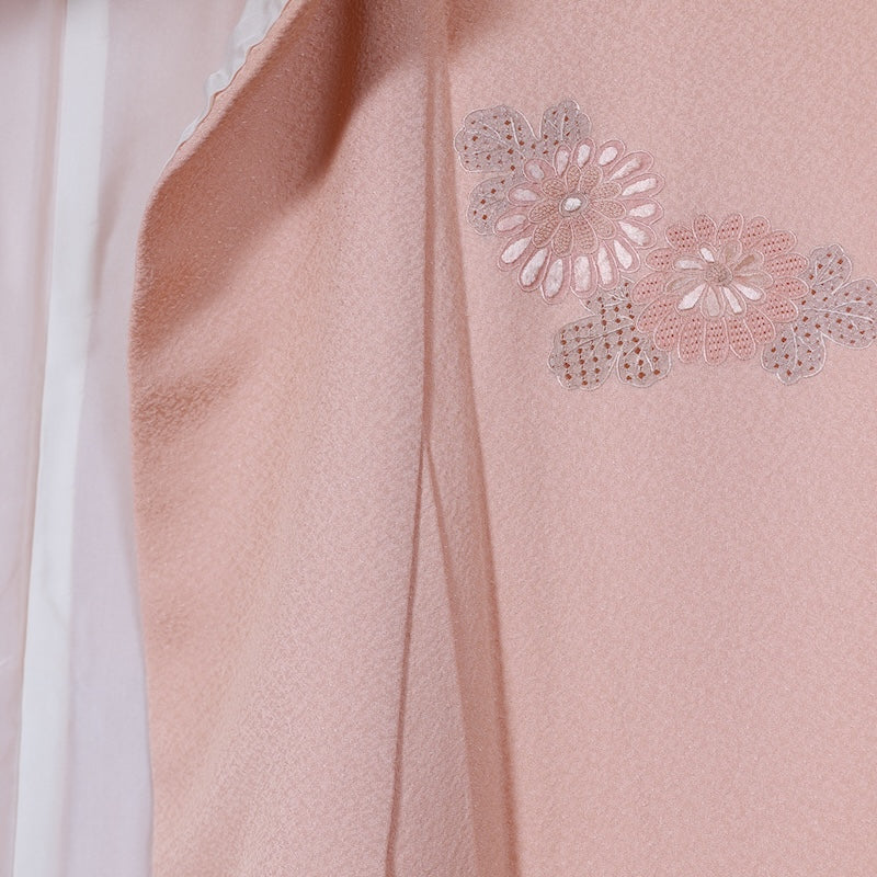 Japanese kimono Unused New <houmongi> M-size  silk 100% /B804
