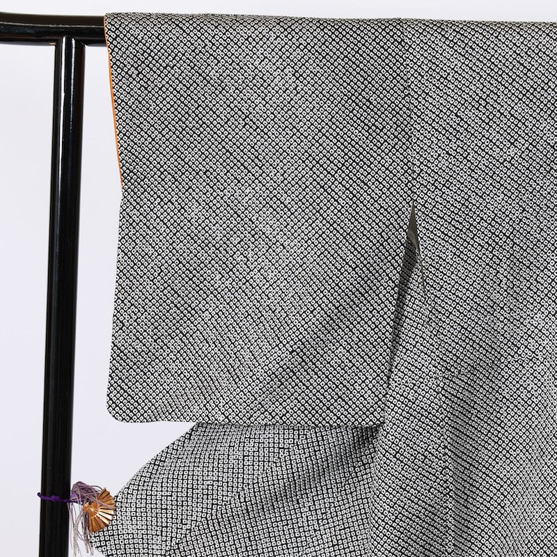 Japanese kimono used <Komon> M-size  silk 100% /B797