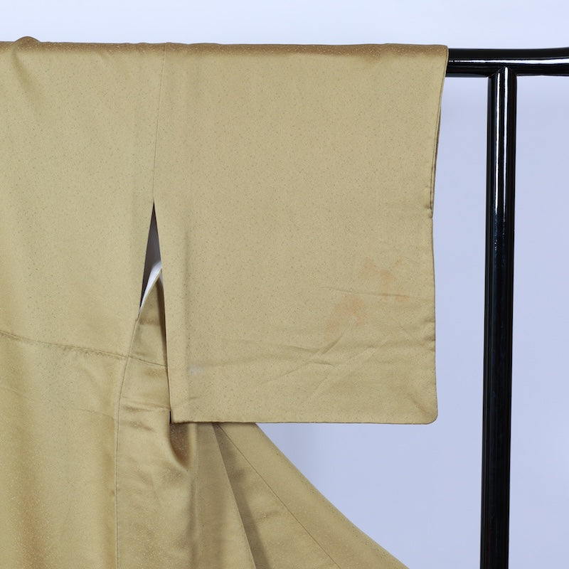 Japanese kimono used <irotomesode> L-size  silk 100% /B804