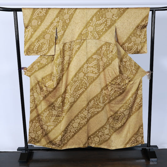 Japanese kimono Unused New <houmongi> Msize  silk 100% /B801