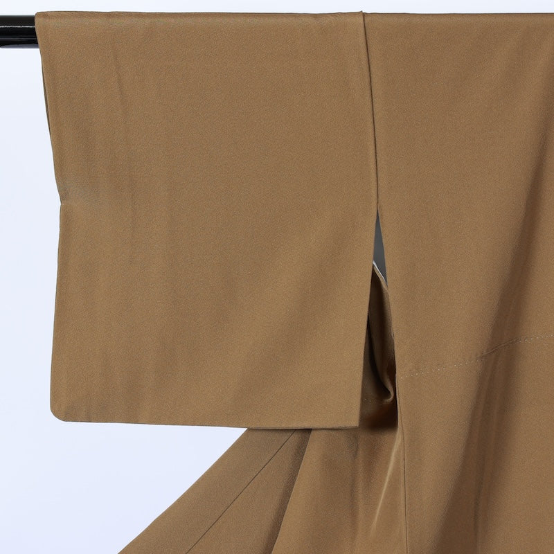 Japanese kimono used <Iromuzi> L-size  silk 100% /B806