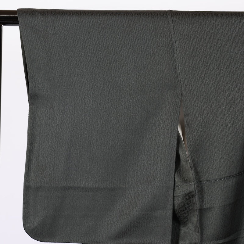 Japanese kimono used <houmongi> M-size  silk 100% /B807