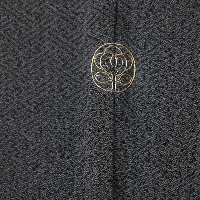 Japanese kimono used <houmongi> M-size  silk 100% /B807