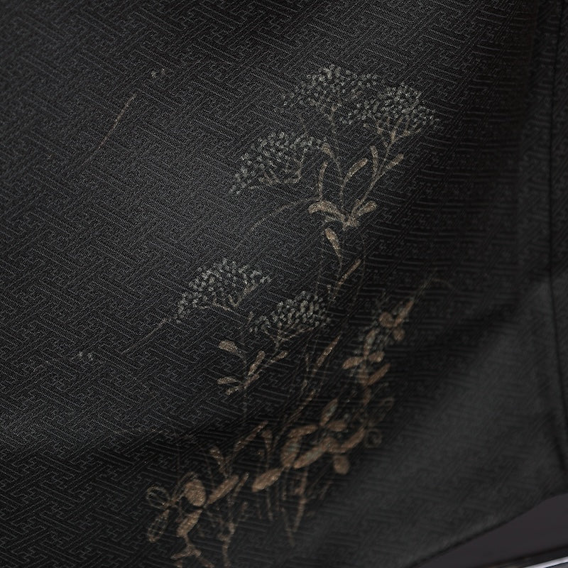 Japanese kimono used <houmongi> M-size  silk 100% /B807
