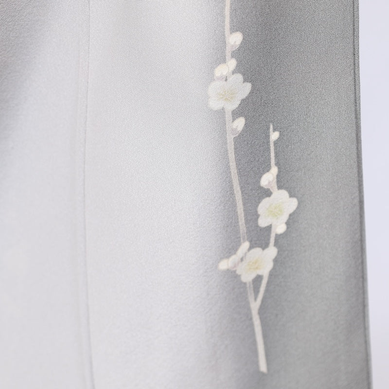 Japanese kimono used <houmongi> M-size  silk 100% /B809