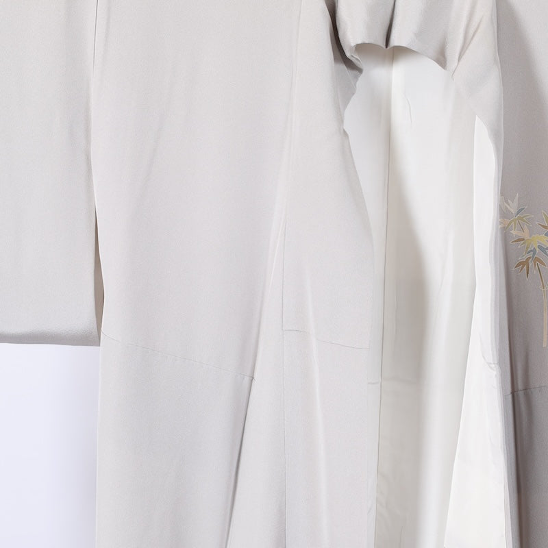 Japanese kimono used <houmongi> M-size  silk 100% /B809