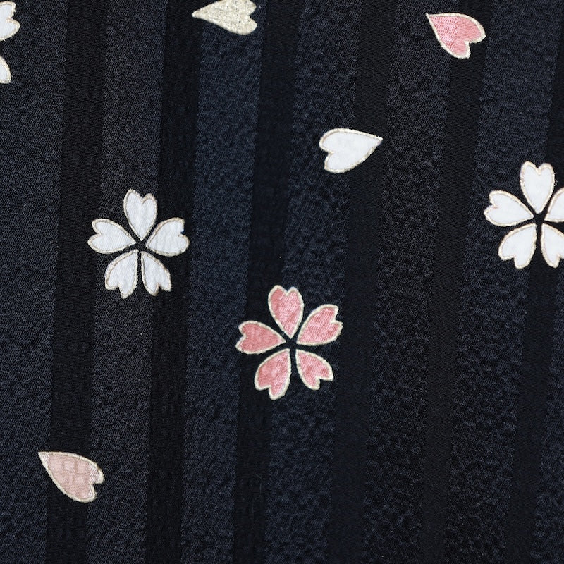 Japanese kimono used <houmongi> M-size  silk 100% /B810