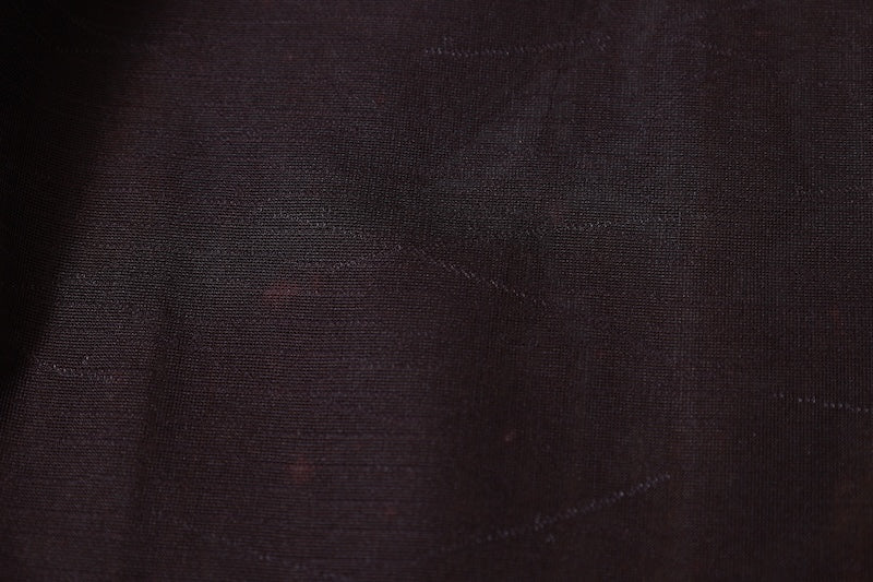 Komon (used kimono), Nishijin weave, Monsha fabric, shades of brown, dewdrop grass pattern, R31