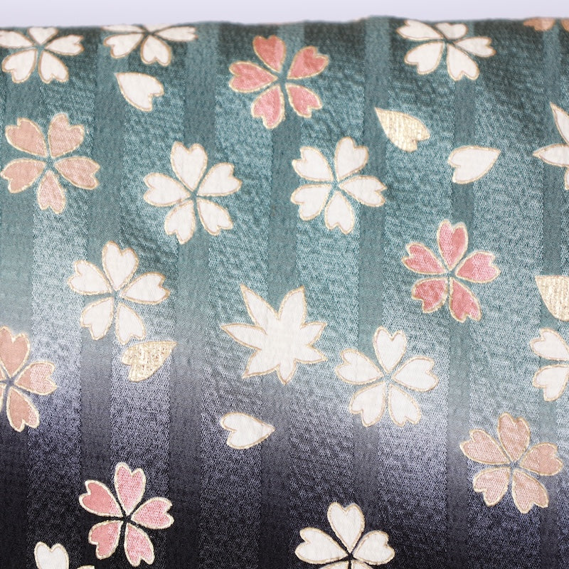 Japanese kimono used <houmongi> M-size  silk 100% /B810