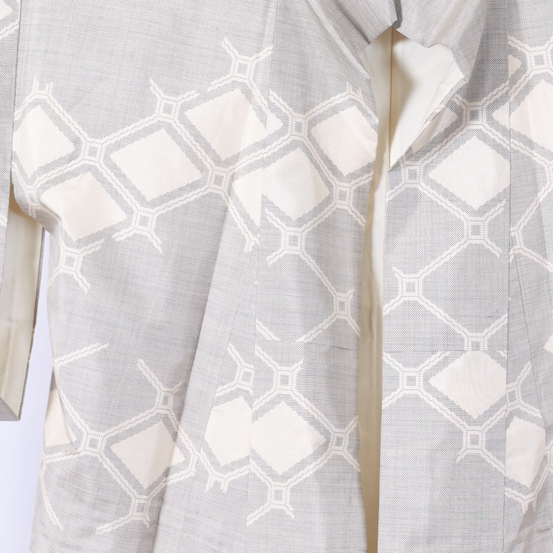 Japanese kimono used <Tsumugi> Msize  silk 100% /B815