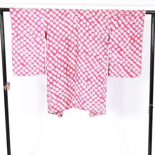 Japanese kimono  Jacket (Haori) L-size 100% silk  / B825