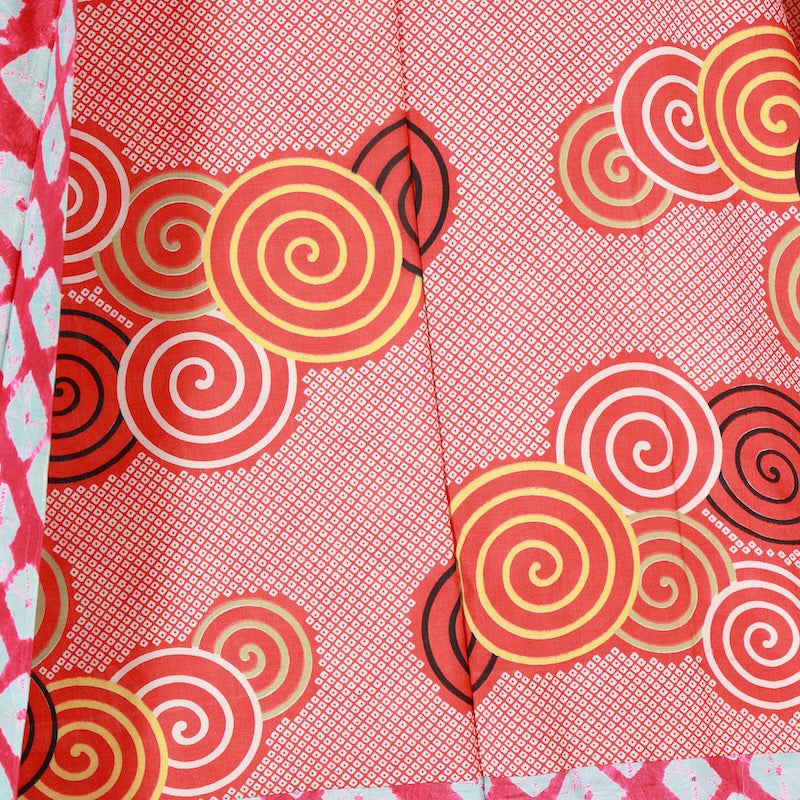 Japanese kimono  Jacket (Haori) L-size 100% silk  / B825