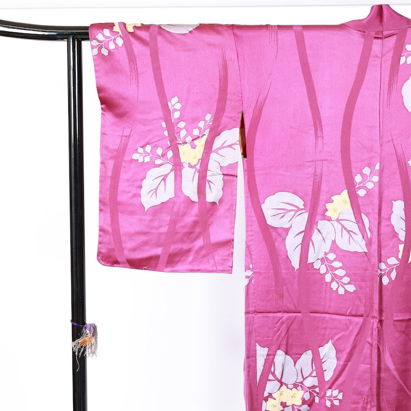 Japanese kimono  Jacket (Haori) L-size 100% silk  / B816