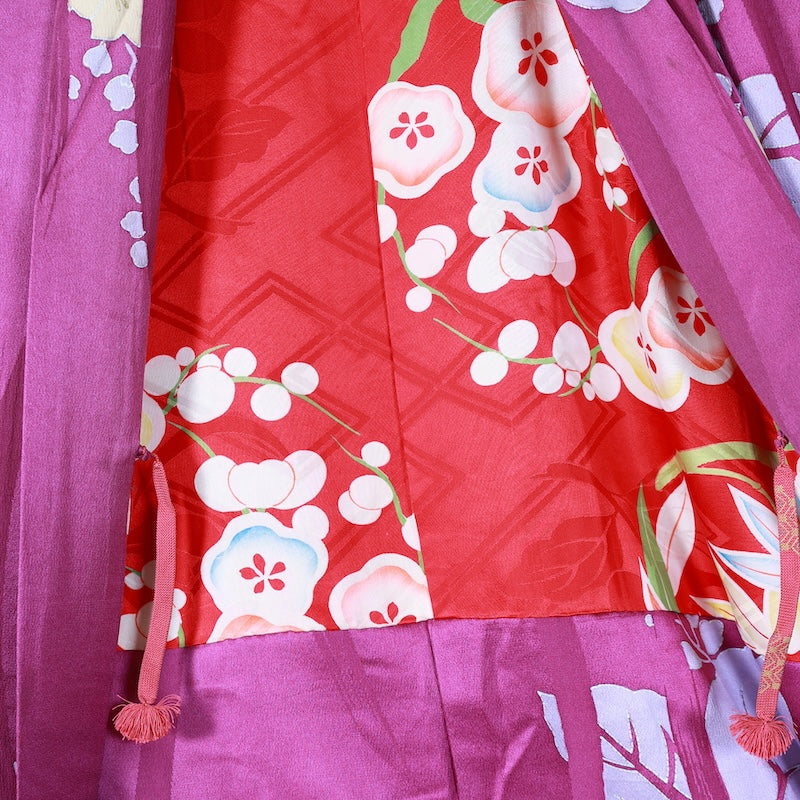 Japanese kimono  Jacket (Haori) L-size 100% silk  / B816