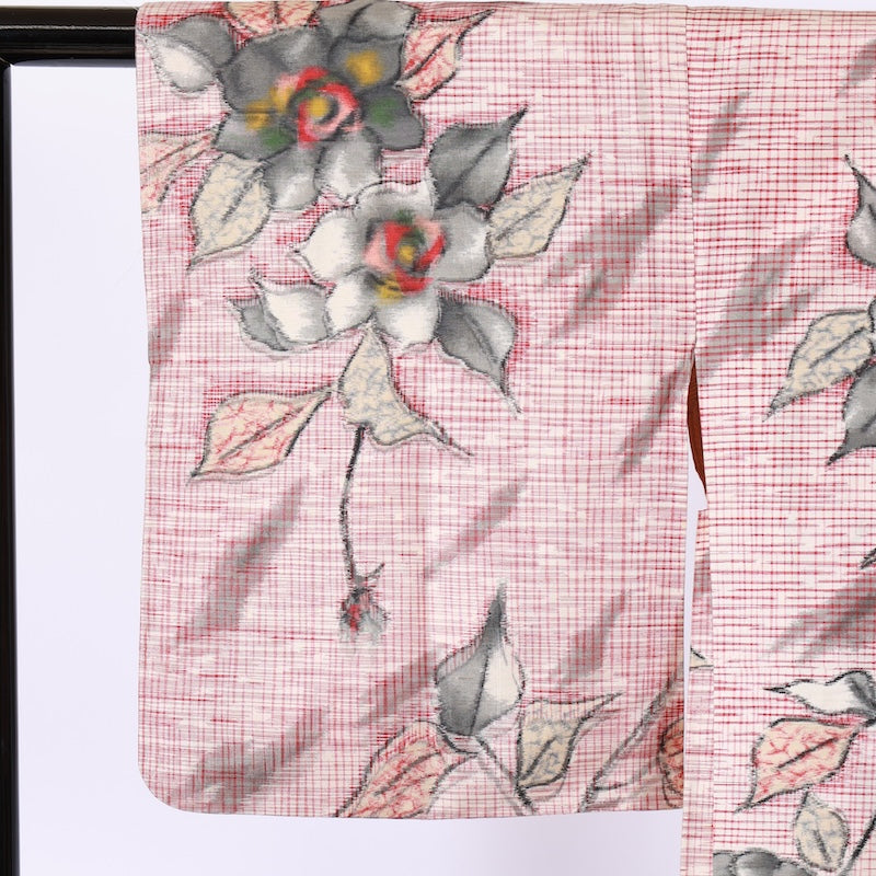 Japanese kimono  Jacket (Haori) L-size 100% silk  / B821