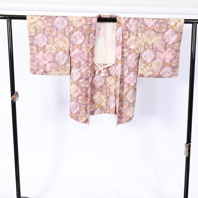 Japanese kimono  Jacket (Haori) M-size 100% silk  / B822
