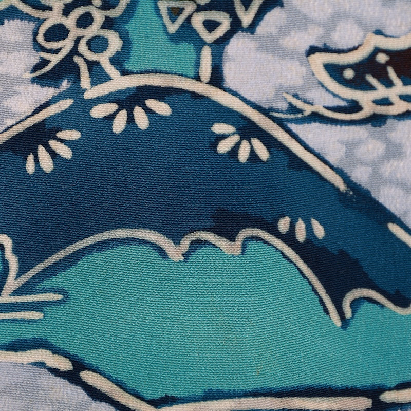 Japanese kimono  Jacket (Haori) M-size 100% silk  / B832