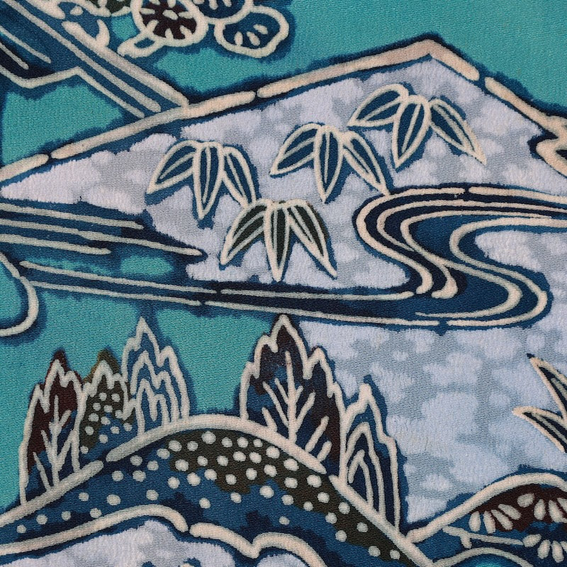 Japanese kimono  Jacket (Haori) M-size 100% silk  / B832