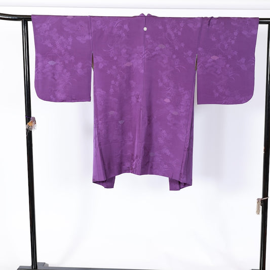 Japanese kimono  Jacket (Haori) L-size 100% silk  / B823