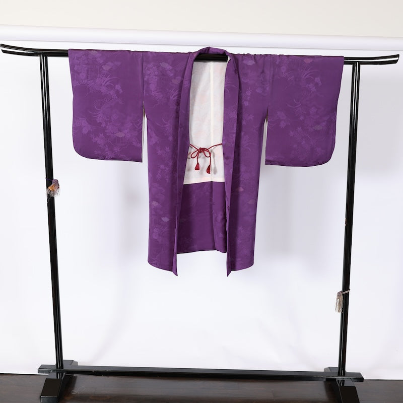 Japanese kimono  Jacket (Haori) L-size 100% silk  / B823