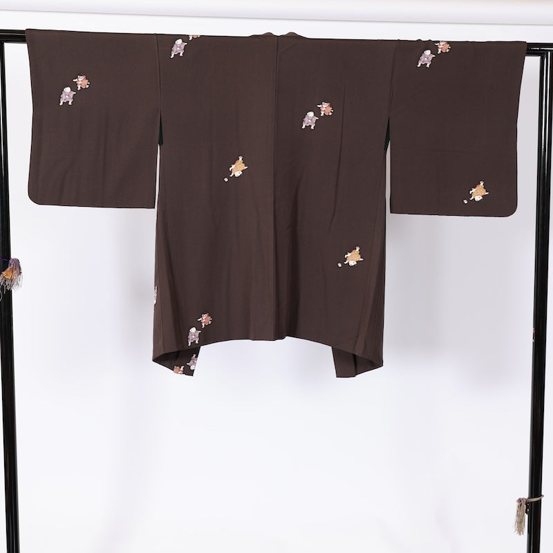 Japanese kimono  Jacket (Haori) M-size 100% silk  / B824