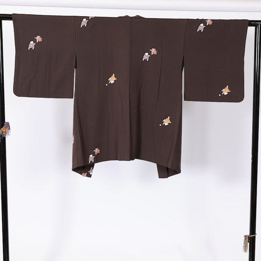 Japanese kimono  Jacket (Haori) M-size 100% silk  / B824