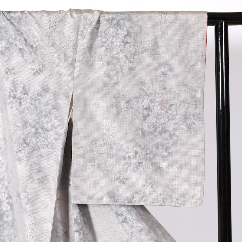 Japanease kimono　New (tsumugi)size-M silk 100%/A040