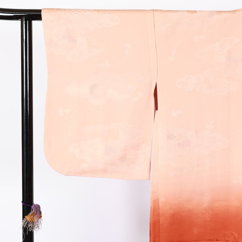 Japanese kimono  Jacket (Haori) L-size 100% silk  / B835
